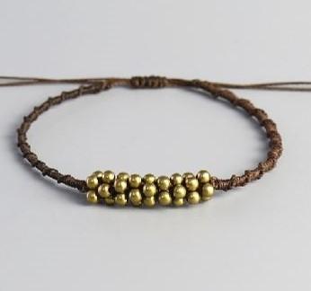 Handmade Tibetan Spiral Knot 'LIFE'S JOURNEY ' Copper Cluster Bracelet